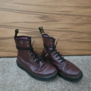 Dr. Martens Men's Burgundy Boots